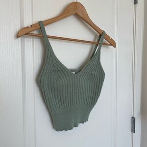 Women's Green Knit Top